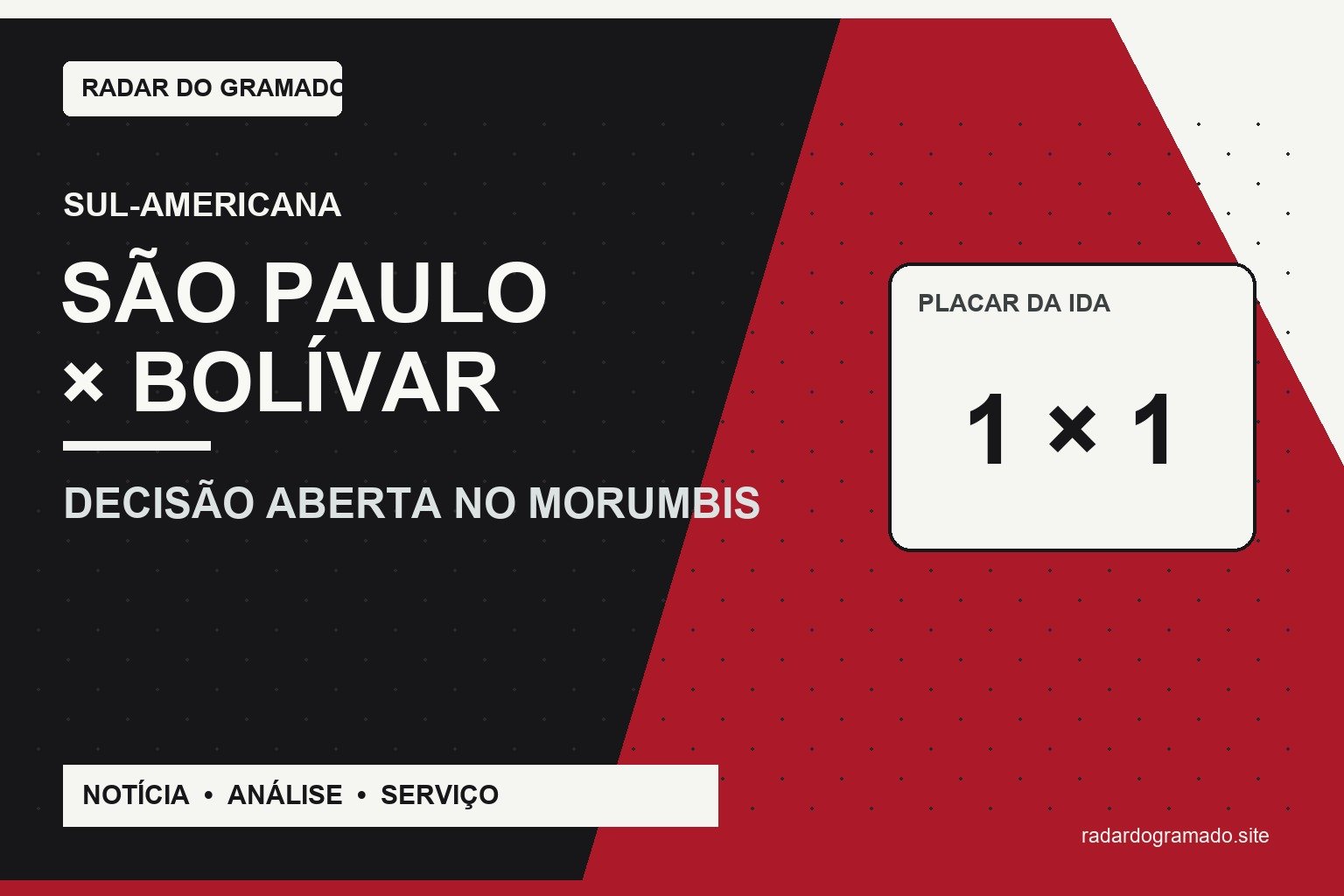 São Paulo x Bolívar: o que o Tricolor precisa para avançar na Sul-Americana