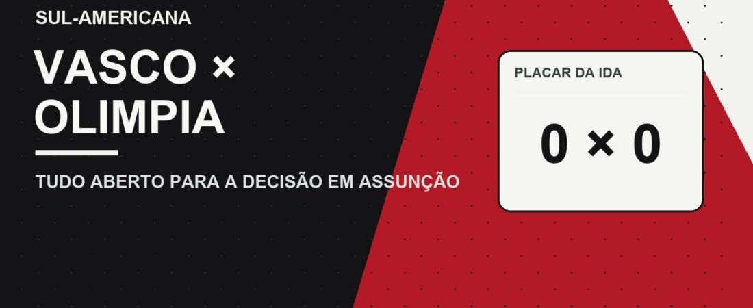 Vasco x Olimpia: empate deixa decisão aberta em Assunção