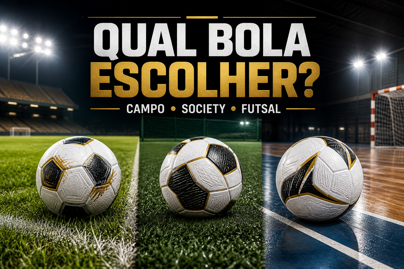 5 bolas Penalty para campo, society e futsal: como escolher