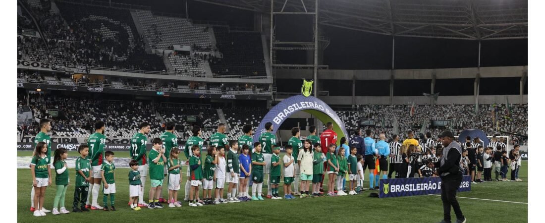 Botafogo segura o Palmeiras, que perde a liderança do Brasileirão