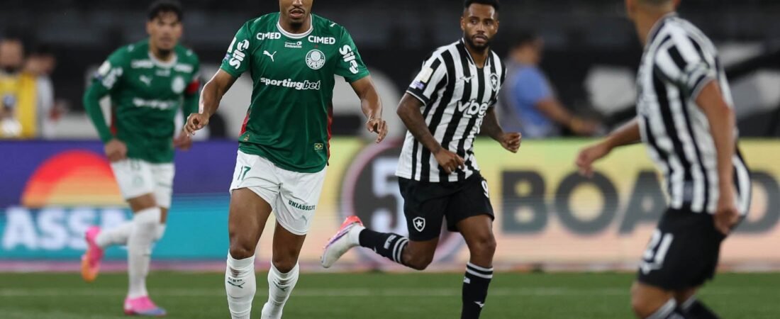 Botafogo x Palmeiras: horário, transmissão e disputa pela liderança do Brasileirão