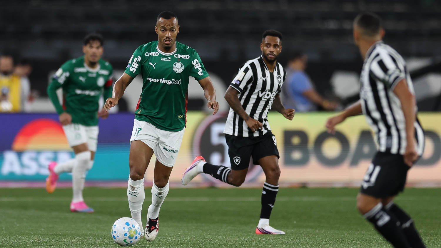 Botafogo x Palmeiras: horário, transmissão e disputa pela liderança do Brasileirão